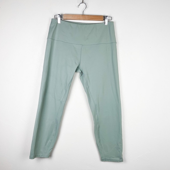 Varley Whitley High Rise Jersey Leggings in Sage Green Shadow Gray Size XL - Picture 4 of 16
